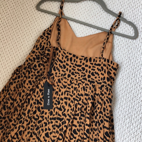 Leopard Print Spaghetti Strap Dress - Picture 9 of 9